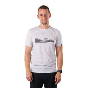 Férfi rövid ujjú túrázó póló NORTHFINDER NAZAREN-529creamwhite kép