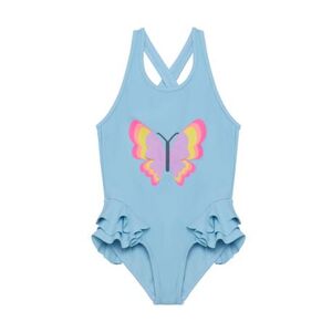 Lány fürdőruhák COLOR KIDS Swimsuit W. Application 7024-Cerulean kép
