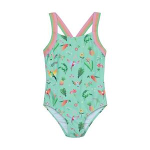 Lány fürdőruhák COLOR KIDS Swimsuit W Elastic Straps, AOP-8714-Cabbage kép