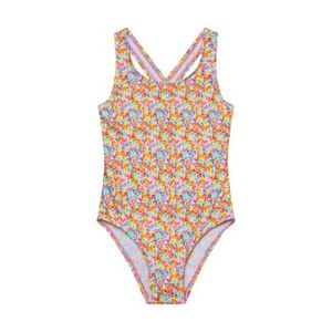 Lány fürdőruhák COLOR KIDS Swimsuit, AOP-8714-Cabbage kép