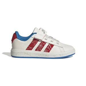 Fiú szabadidőcipők ADIDAS Grand Court Spider Man K cloud white pure ruby bright blue kép