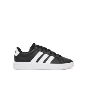 Junior szabadidőcipő ADIDAS Grand Court 3.0 Jr core black cloud white cloud white kép