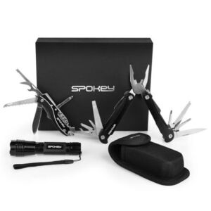 Szerszámok SPOKEY BOLD Multifunction tool set in gift box: nůž + kleště + svítilna s poutkem kép