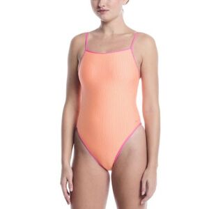 Női egyrészes fürdőruhák NIKE SWIM Ripple Texture PINK GLOW kép