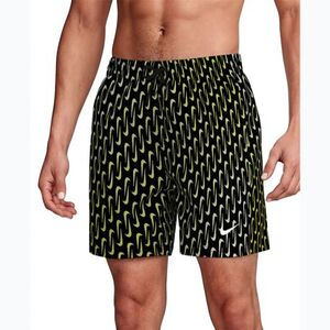 Férfi fürdőnadrág NIKE SWIM Breaker Swoosh 5 Black kép