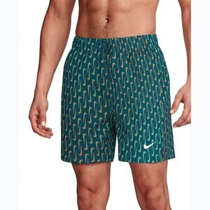 Férfi fürdőnadrág NIKE SWIM Breaker Swoosh 5 GREEN ABYSS kép
