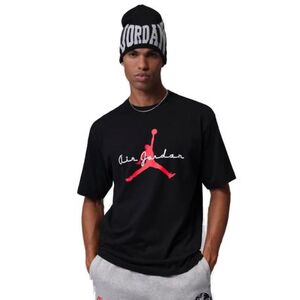 Férfi rövid ujjú póló NIKE Jordan Brooklyn BLACK WHITE INFRARED 23 kép