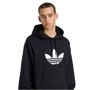 Férfi kapucnis pulóver ADIDAS ORIGINALS TREFOIL HOODY BLACK WHITE kép