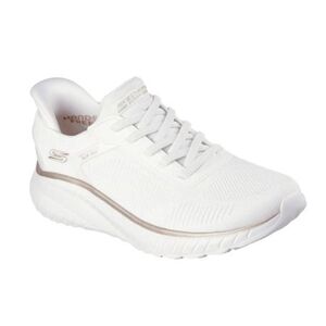 Női szabadidőcipők SKECHERS Bobs Squad Chaos Current Muse Slip-Ins W white gold kép