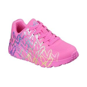 Lány szabadidőcipő SKECHERS Uno Lite Metallic Joy Jr hot pink kép