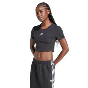 Női rövid ujjú póló ADIDAS ORIGINALS ESS RIB TEE- BLACK kép