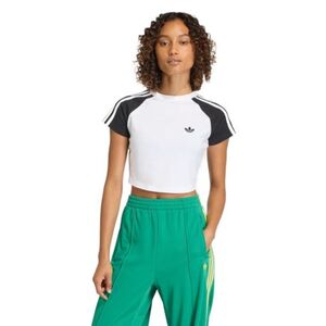Női rövid ujjú póló ADIDAS ORIGINALS SST BABY TEE-WHITE BLACK WHITE kép
