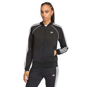 Női cipzáras pulóver ADIDAS ORIGINALS SST TT- BLACK WHITE kép