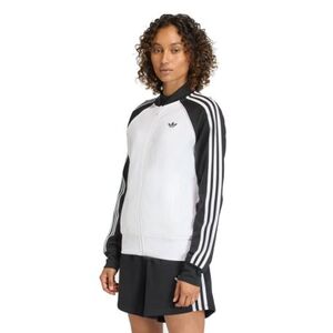 Női cipzáras pulóver ADIDAS ORIGINALS SST TT WHITE BLACK kép