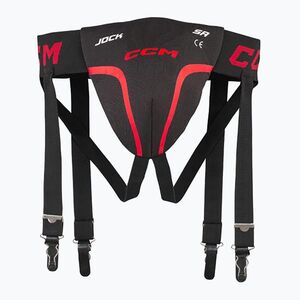 Férfi CCM Jock Combo Suspensor SR fekete/vörös (Jock Combo SR ACJCEU-SR) kép