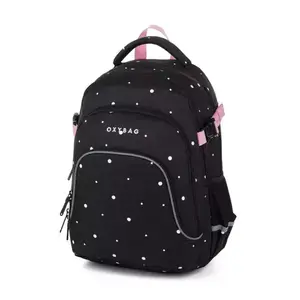Oxybag SCOOLER CUBES Diák hátizsák, fekete, méret kép