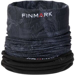 Finmark FSW-216 Multifunkcionális kendő fleece résszel, fekete, méret UNI kép