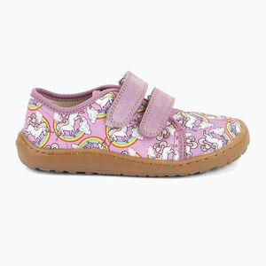 Gyerek barefoot cipők Froddo Canvas white/pink (Canvas G1700440-12) kép