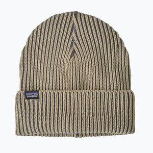 Téli sapka Patagonia Fishermans Rolled Beanie contrast stripe: weathered stone (Fishermans Rolled Beanie 29105) kép
