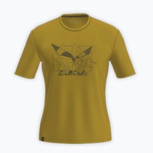 Férfi póló Salewa Eagle Geometric olive oil (Eagle Geometric 00-0000029100) kép