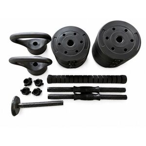Pepita állítható 40 kg bitumen Súlyzó szett 2x20 kg + 2 db Kettle... kép