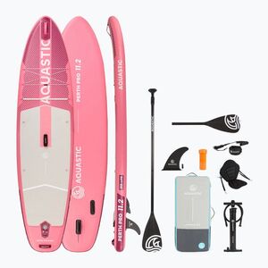 Deszka SUP AQUASTIC Perth Pro 11'2" allround rózsaszín (Perth Pro 11'2" allround AQS-B5I023-PK) kép