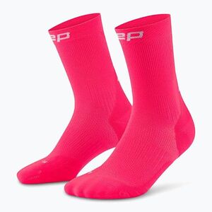 CEP női kompressziós zokni Run Mid Cut 5.0 rózsaszínű (Run Mid Cut 5.0 WP7C4R2) kép