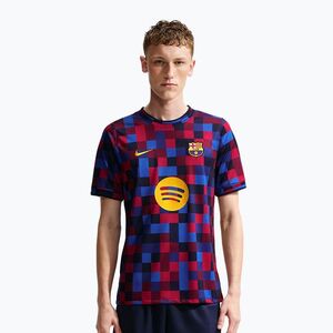 Férfi focimez Nike FC Barcelona Dri-Fit Pre-Match noble red/mineral yellow (FC Barcelona Dri-Fit Pre-Match II1667-621) kép