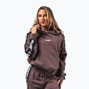 Női pulóver NEBBIA Off-Duty Hoodie dark brown (Off-Duty Hoodie 4893210) kép