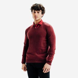 Inesis Férfi golfpulóver, V-nyakú, 100% pamut - MW100 kép