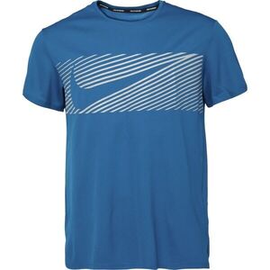 Nike MILER FLASH Férfi póló futáshoz, kék, méret kép