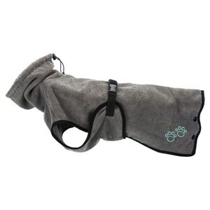 TRIXIE DOG BATHROBE XS Fürdőköpeny kutyáknak, szürke, méret kép