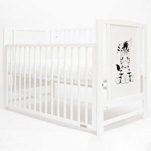 NEW BABY BEA Gyerekágy lehúzható oldalfallal, fehér, méret kép