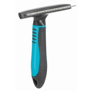 TRIXIE BRUSH Kefe ovális fogú fésűvel, sötétszürke, méret kép