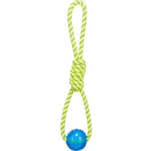 TRIXIE AQUA TOY Kötél gumilabdával, fényvisszaverő neon, méret kép