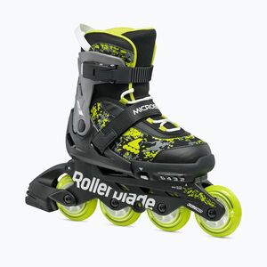 Rollerblade Microblade SL Jr gyermek görkorcsolya fekete/lime (Microblade SL Jr 86B0751540NG01) kép