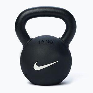 Kettlebell Nike Strength Rubber Coated 16 kg black/white (Rubber Coated KRCU-1016) kép