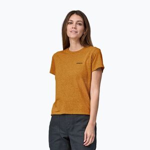Női póló Patagonia P-6 Logo Responsibili-Tee dried mango (P-6 Logo Responsibili-Tee 37567) kép
