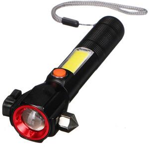 SIXTOL Car Lamp Safety COB LED autós biztonsági lámpa, mágneses, 300 lm, USB kép