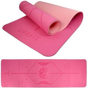 LIFEFIT YOGA MAT LOTOS DUO, 183x58x0, 6 cm, rózsaszín kép
