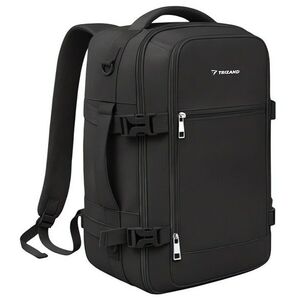 Trizand 27657 utazó hátizsák repülőre, 20 l, 40×25×20 cm, fekete kép