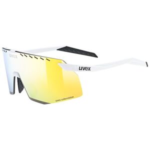 Kerékpáros napszemüvegek UVEX brýle Pace Stage CV white matt mir. gold kép
