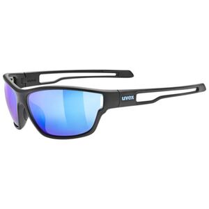 Kerékpáros napszemüvegek UVEX brýle Sportstyle 806 Black Matt Mirror Blue kép