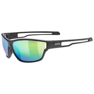 Kerékpáros napszemüvegek UVEX brýle Sportstyle 806 Black Matt Mirror Green kép
