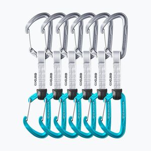 Expressz garnitúra mászáshoz Edelrid Pure Wire 6 db 10 cm slate/icemint (Pure Wire 737930106020) kép