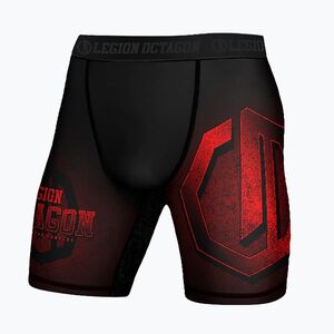 Férfi edző rövidnadrág Octagon Legion Conquest black/red (Legion Conquest 3676-SH) kép
