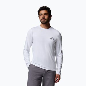 Férfi hosszú ujjú póló Columbia Parsons Point LS Graphic Tee white zigzag climb (Parsons Point Graphic Tee 2174151100) kép