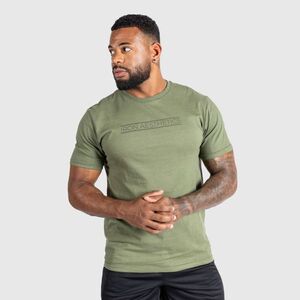 Férfi fitness póló Iron Aesthetics Glam, katonazöld kép