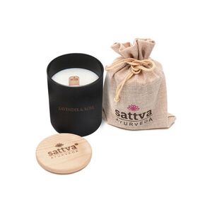 Levendula és indiai rózsa gyertya 200ml - Sattva Ayurveda kép