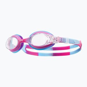 TYR Swimple Tie Dye Tükör nélküli átlátszó/rózsaszín/kék gyermek úszószemüveg (Swimple Tie Dye Non-Mirrored LGSWTD_671) kép